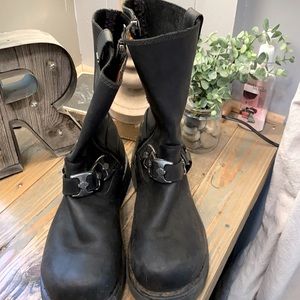 Harley-Davidson Black Leather Boots Size 11.5.